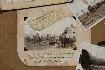 A close-up of the scrapbook page.